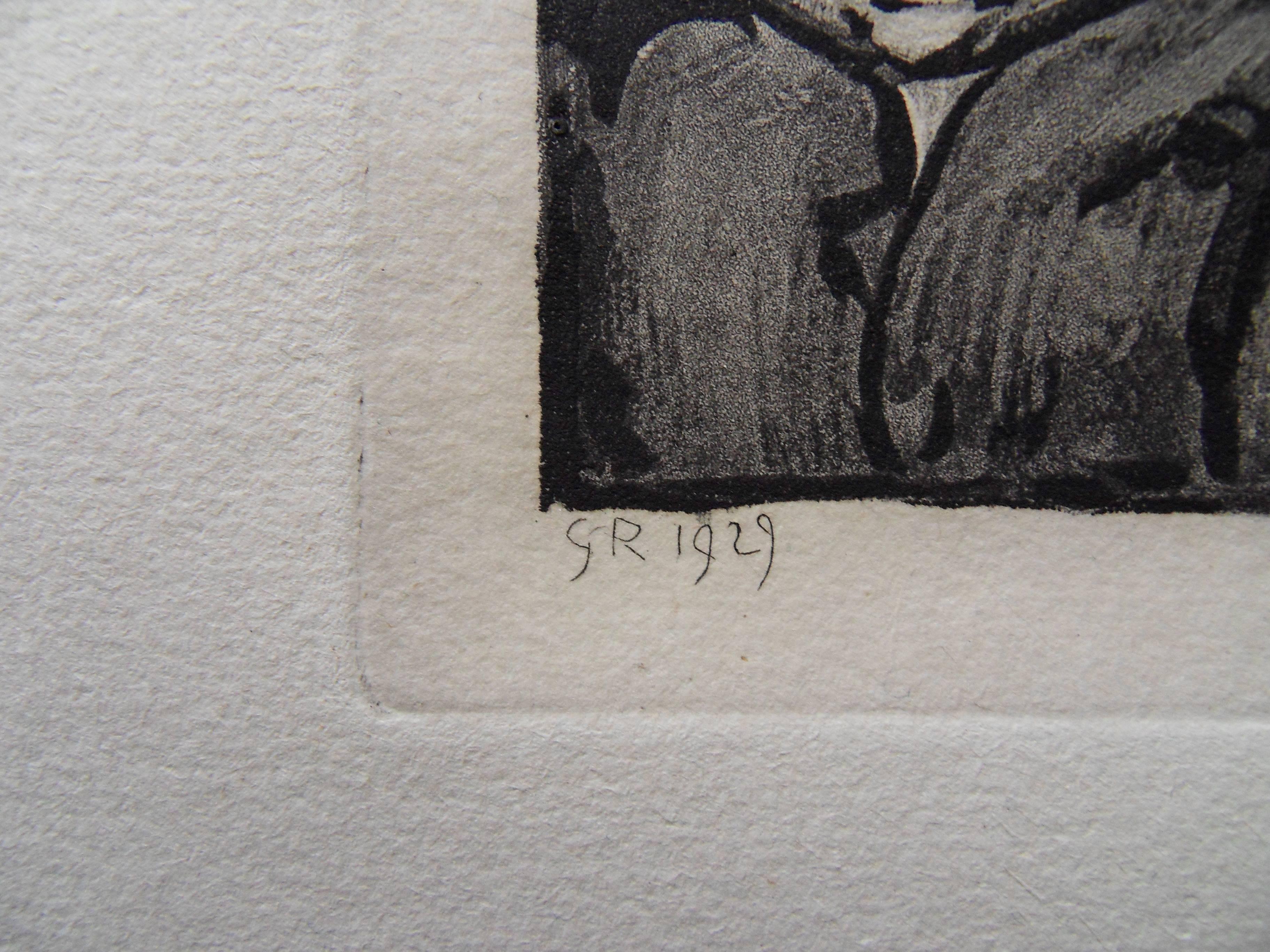 Georges Rouault - Man with Colonial Hat - Original etching 1929 at 1stDibs