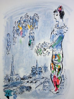 Magician of Paris - Lithograph poster - Mourlot 1970