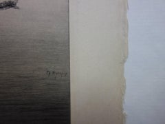 Il Tower Bridge di Londra visto dal Tamigi - Incisione originale - 1910