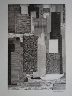 Buildings in New-York City - Original Handsigned Etching