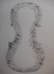 Shadow of a Violin - Original etching - 75 copies