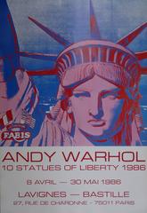 10 Statues of Liberty - Vintage Poster - 1986