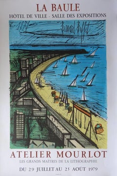 Beach of La Baule (poster, Atelier Mourlot Exhibition) - 1979
