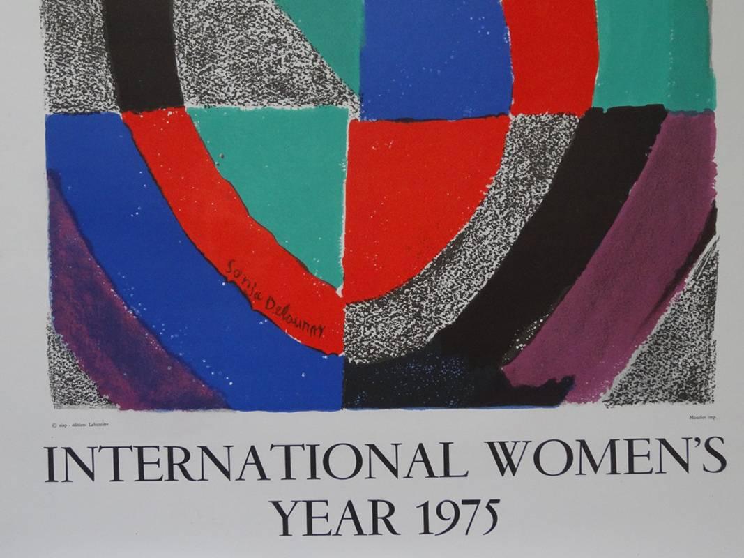 Sonia DELAUNAY
International women's year

MEDIUM : Stone lithograph
PRINTER : Atelier Mourlot
YEAR : 1975
SIGNATURE : Plate signed
DIMENSIONS : 31 x 21