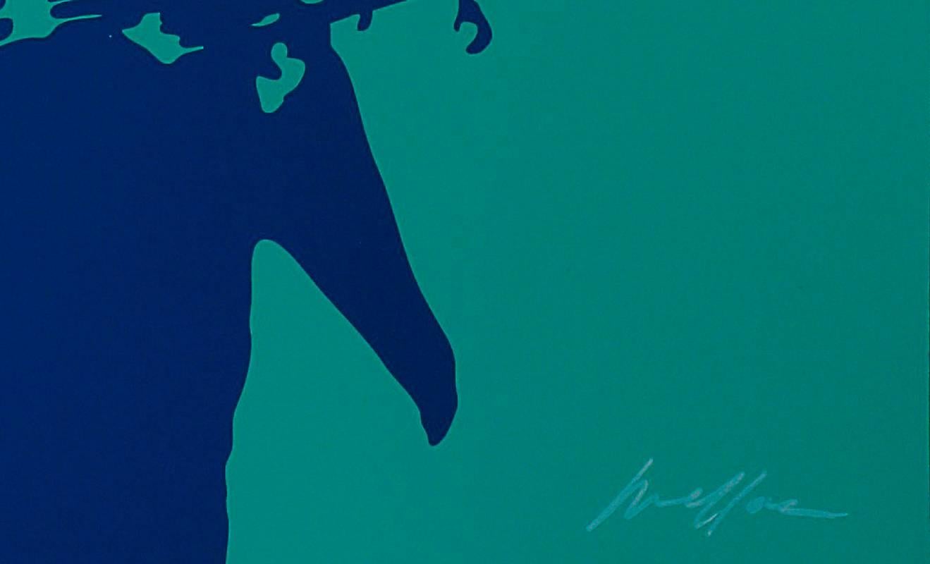 John Lee Hooker - Original handsigned silkscreen - 85 copies - Print by Ivan Messac