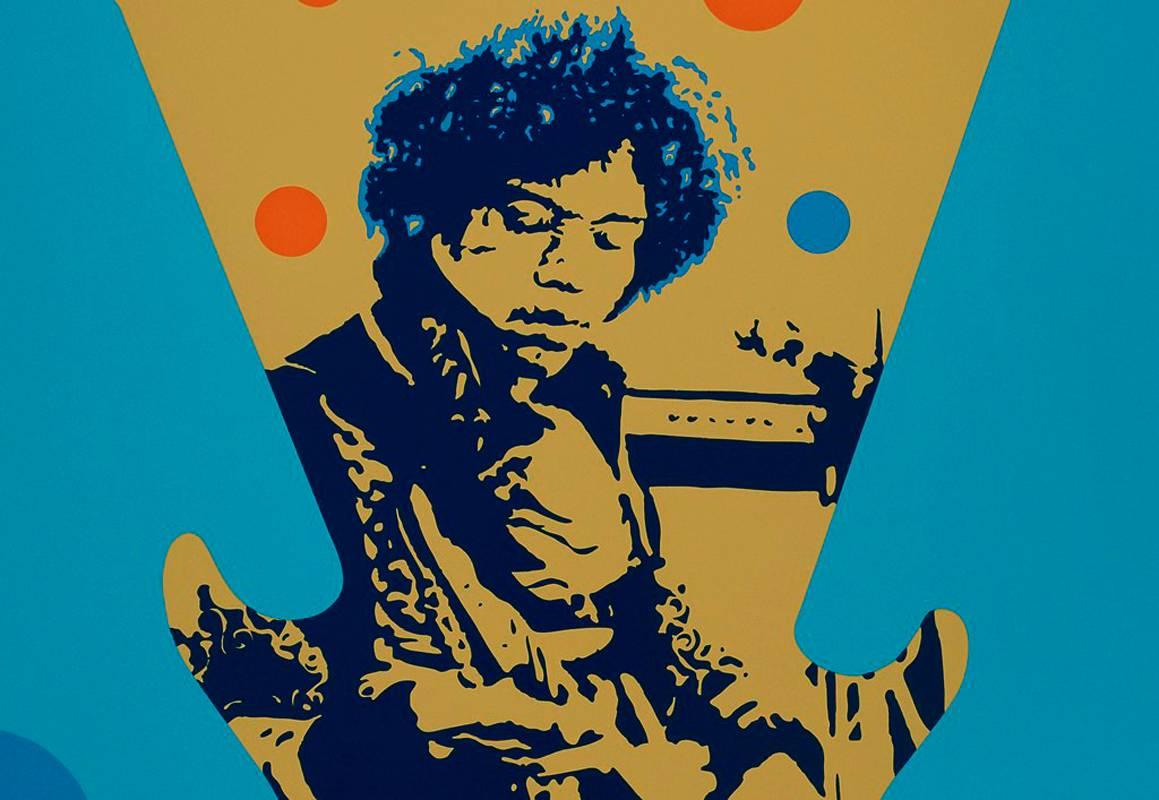 Jimmy Hendrix - Original handsigned silkscreen - 85 copies - Contemporary Print by Ivan Messac