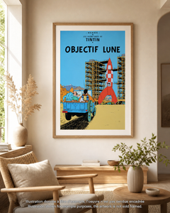 TINTIN : Destination Moon -  Official print (Tintin Museum)