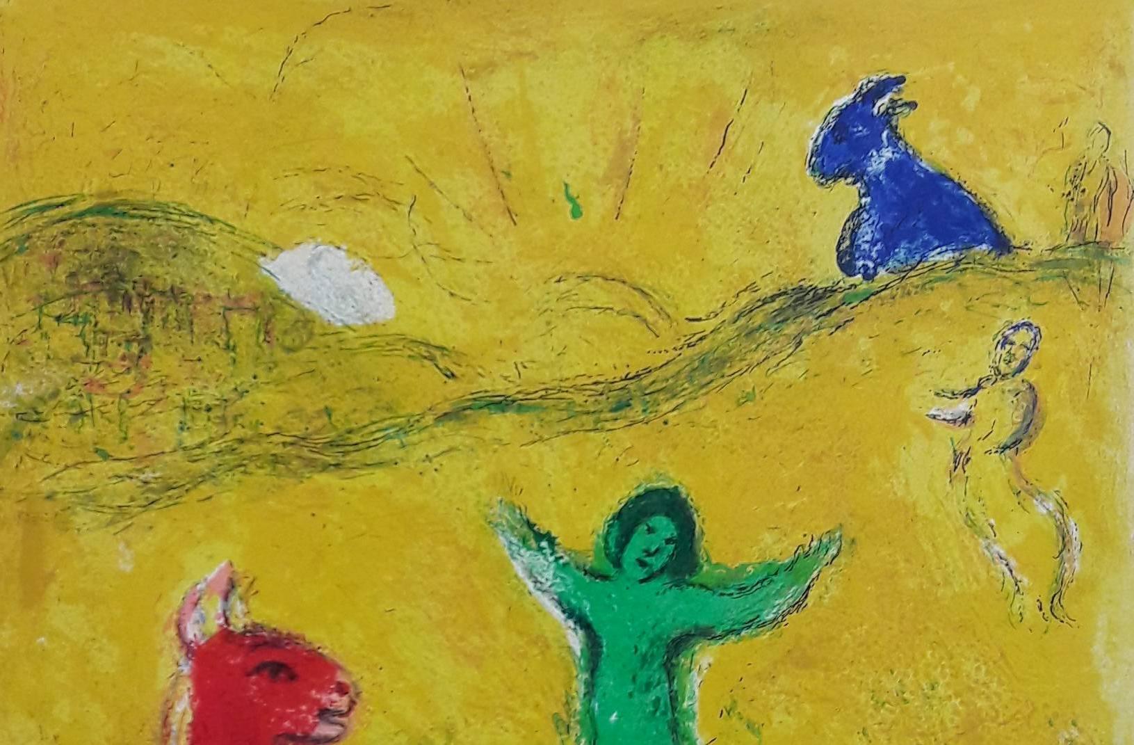 The Wolf Pit - Original Lithograph - 1961 - Print by Marc Chagall