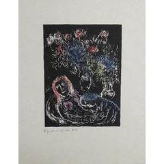 Couple Against Black Background - Original lithograph 5