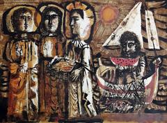 Les Saints Maries - Lithographie originale signée à la main