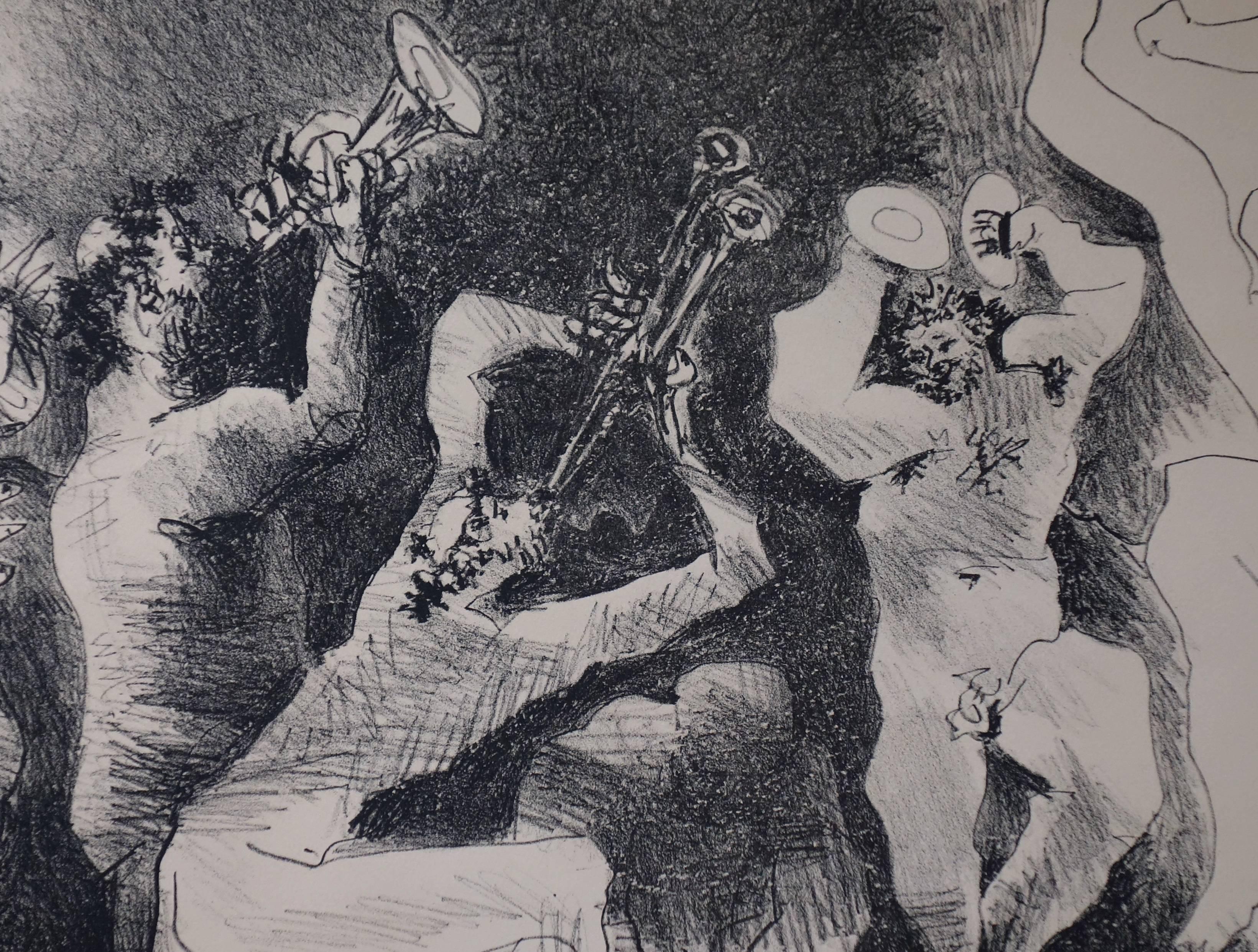 Pablo PICASSO
The Fauns  Danse, 1957

Original litograph
Plate signed 
On Arches vellum 48,5 x 64,5 cm (c. 19
