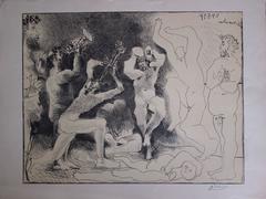 The Fauns  Danse - Original signed litograph - 1957