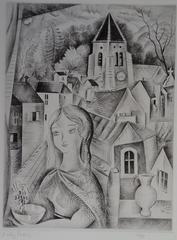 Fontenay sous bois - Etching, Handsigned
