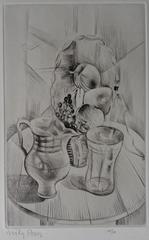 The table - Etching, Handsigned