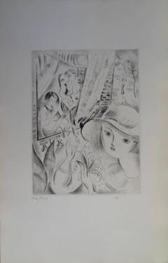 Lily of the valley - Etching, Handsigned