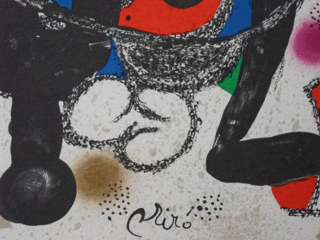 Escultor : Portugal - Original lithograph - 1974 - Print by Joan Miró
