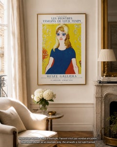 Brigitte Bardot : Mujer rubia de ojos altos - Litografía original, Mourlot 1964