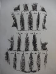 Impression of violin - Original etching - 1979