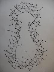 Violin skeleton - Original etching - 1979