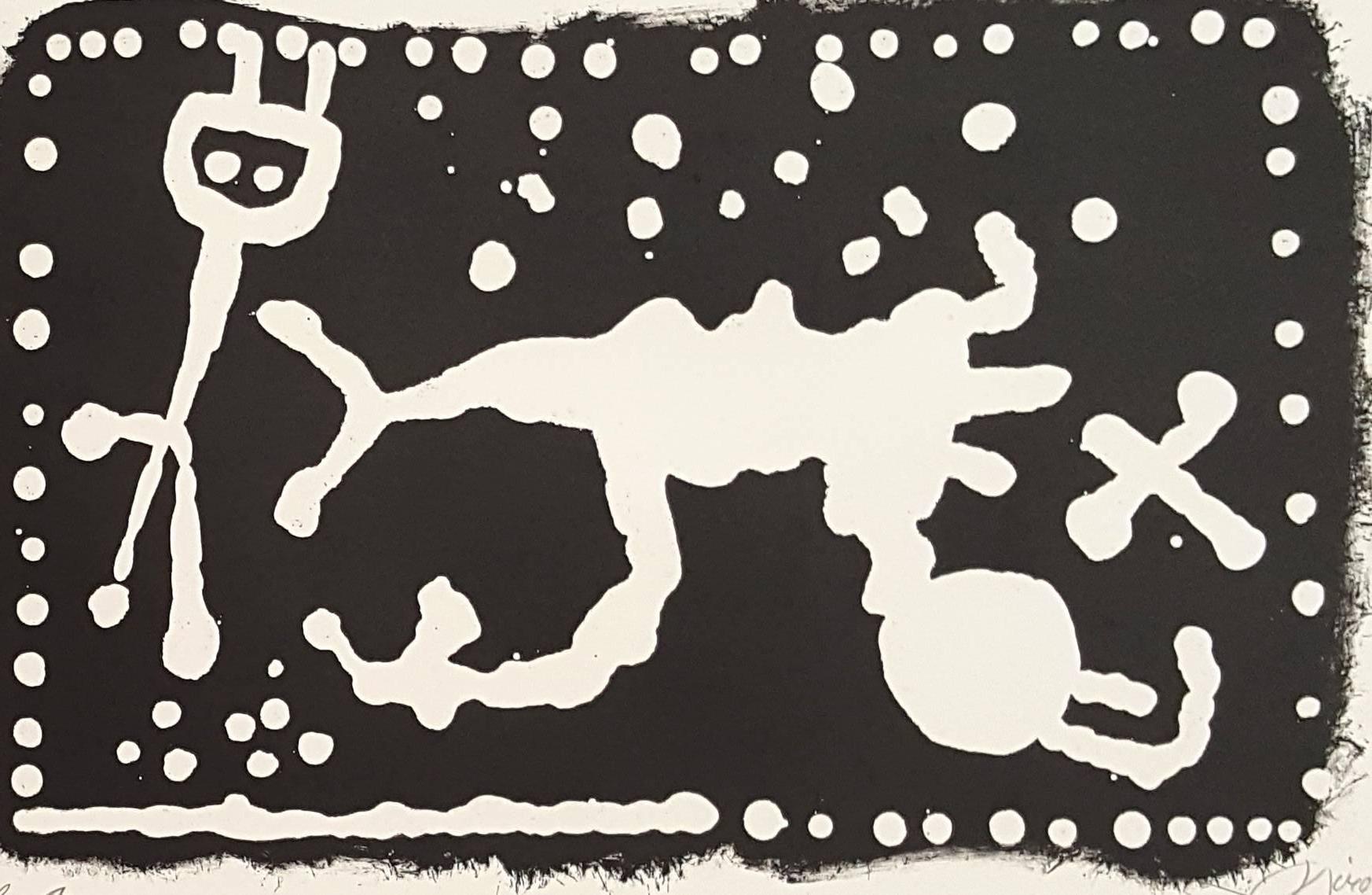 Essai de Reserve III - Original Lithograph Handsigned - Very Rare - Print by Joan Miró