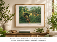 Fight Between a Tiger and a Buffalo - Lithograph - Limited /300ex