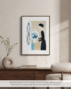 FLOWERS - Der weiße Strauß - Original Lithographie, handsigniert & GmbH /600