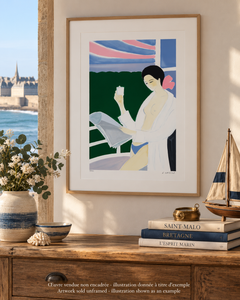 Breakfast at St Malo - Original Lithograph, HANDSIGNED & Ltd /600