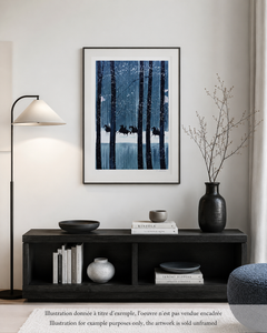 Caballos : Jinetes de invierno - Litografía original, FIRMADA A MANO & Ltd /600