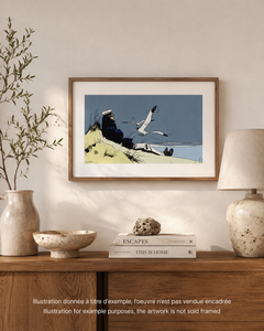 Corto Maltese : Sur la plage - Sérigraphie originale Ltd /500