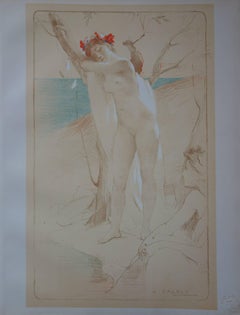 L'Inconnue - Lithographie originale - 1897