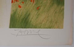 Il papavero tra le mie mani - Litografia originale firmata