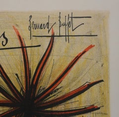 Dahlias - Original Lithograph Signed (Mourlot)