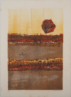 The Man with the Boat, Original Signed Lithograph