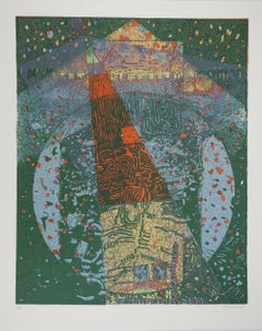 The Blue Sphere, Original lithograph signed