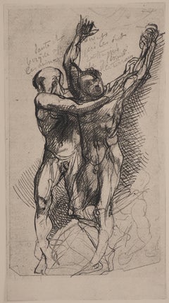 Dante, Terror - Etching, (Ed. Goupil, 1897)
