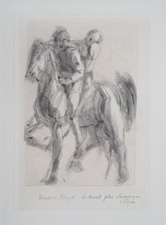 Dante and Virgil on a Chimeric Horse - Etching, (Ed. Goupil, 1897)