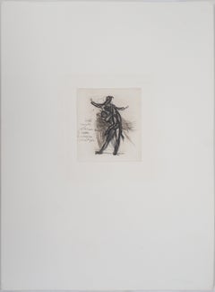 Dämon, der einen Schatten zeigt, der in völlige Dunkelheit getaucht ist – Radierung, (Hrsg. (Goupil, 1897)