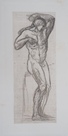 Naked Man - Etching, (Ed. Goupil, 1897)