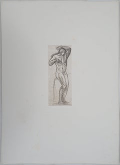 Naked Man - Etching, (Ed. Goupil, 1897)