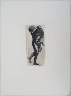 La tenerezza di una madre - Incisione, (Ed. (Goupil, 1897)