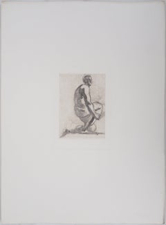 L'ombra di un uomo - Incisione, (Ed. (Goupil, 1897)