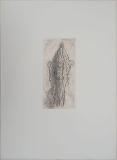 Un groupe d’âmes damnées suspendues par les bras – Gravure à l’eau-forte, (éd. (Goupil, 1897)