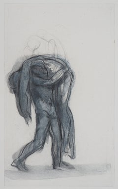 « Démon portant une ombre » - Gravure, (éd. (Goupil, 1897)