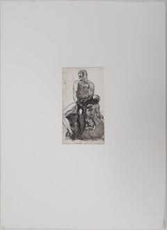 Father and Child - Etching, (Ed. Goupil, 1897)