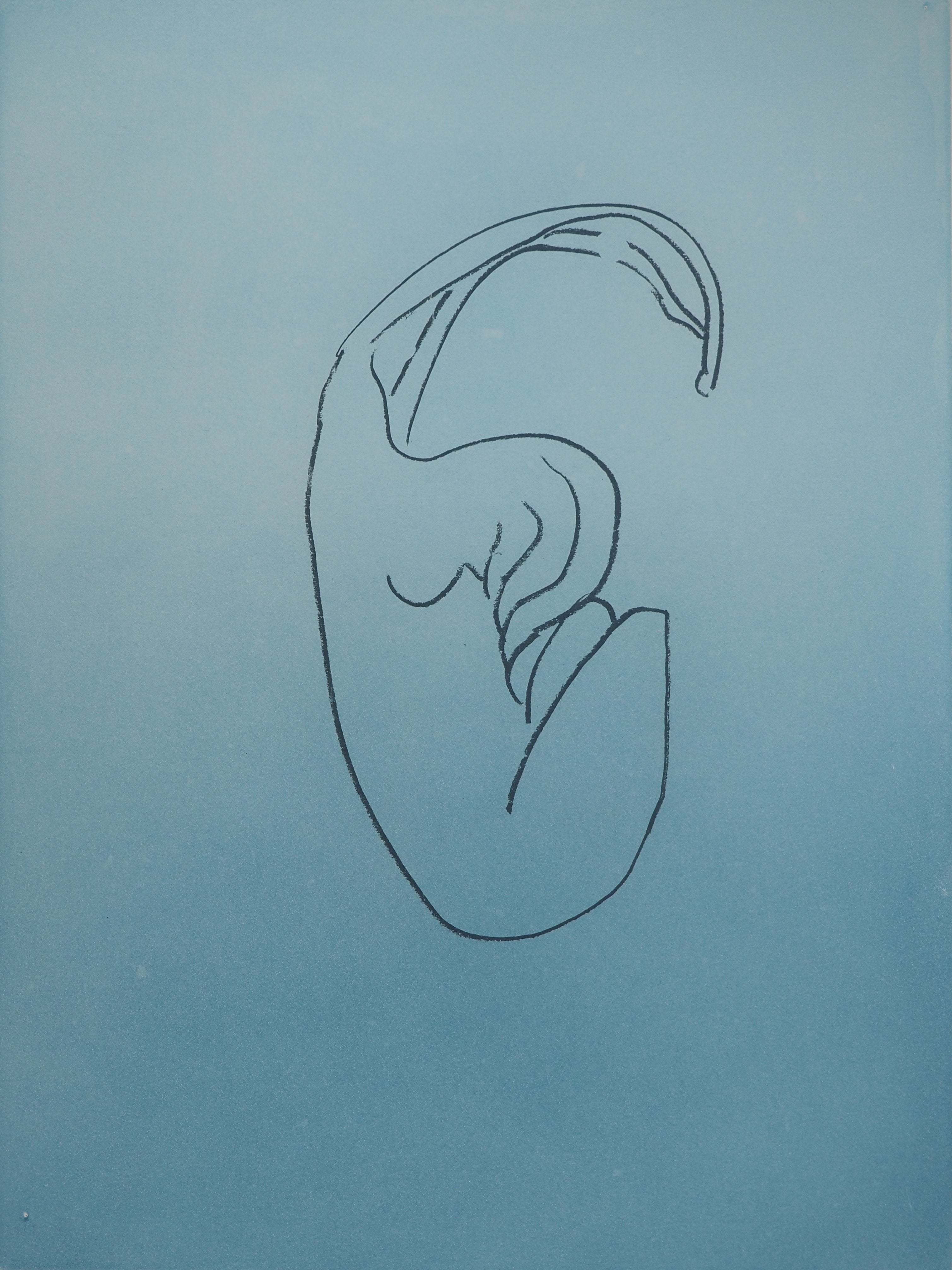 Man Ray Figurative Print - Anatoms, Crouching Silhouette - Original Signed Etching
