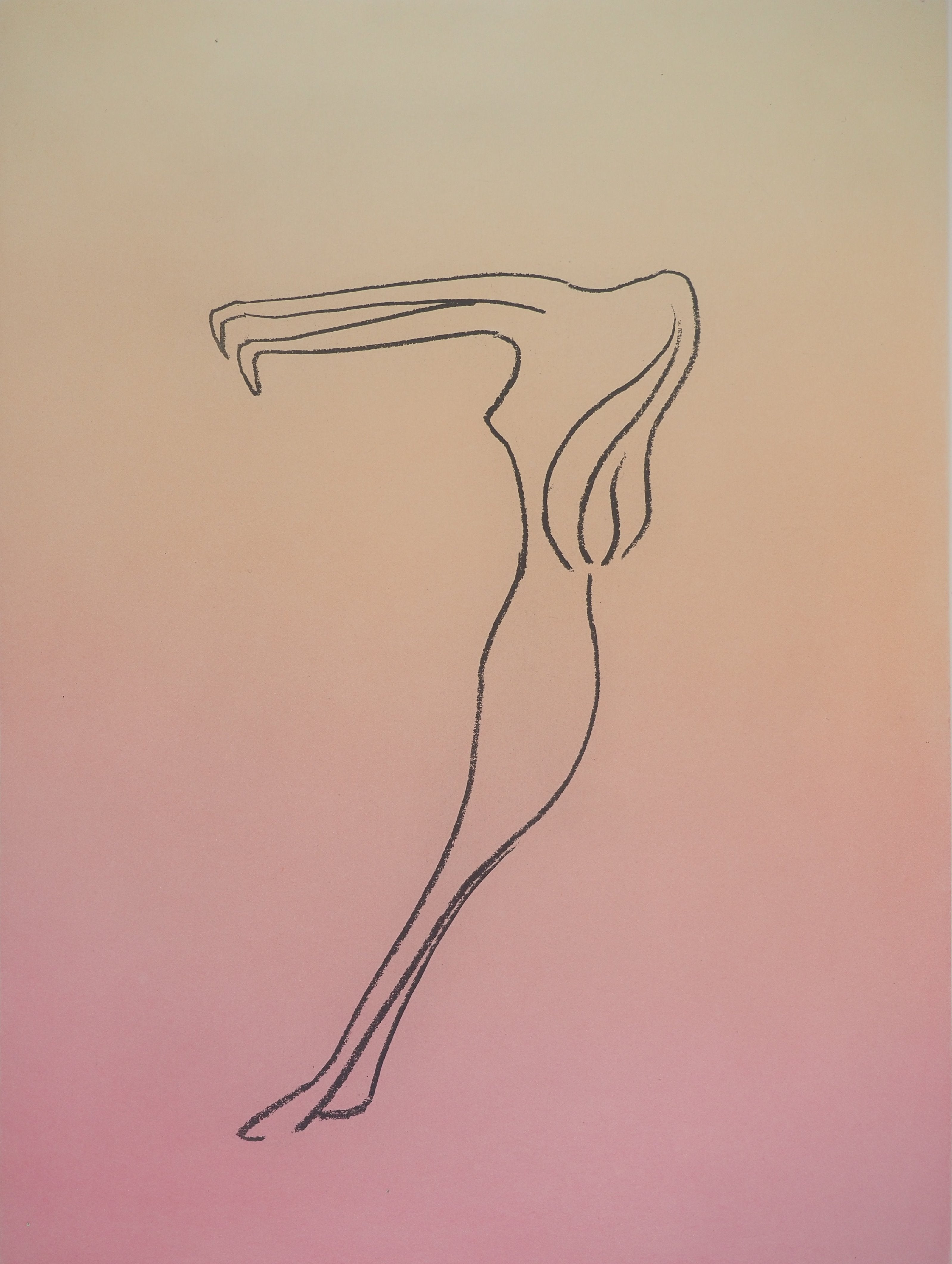 Man Ray Abstract Print - Anatoms, A Silhouette in Balance - Original Signed Etching