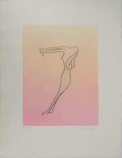 Anatoms, Une silhouette en équilibre - Gravure originale signée