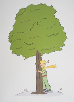 Ecology: The Little Prince Watches Over the Trees - Lithograph