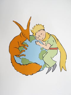 Ecologia: Il Piccolo Principe veglia sulla Terra - Litografia