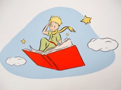 Le Petit Prince rêve de livres - Lithographie